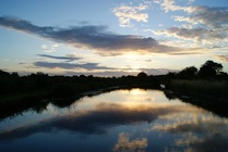 skies over Lancaster canal